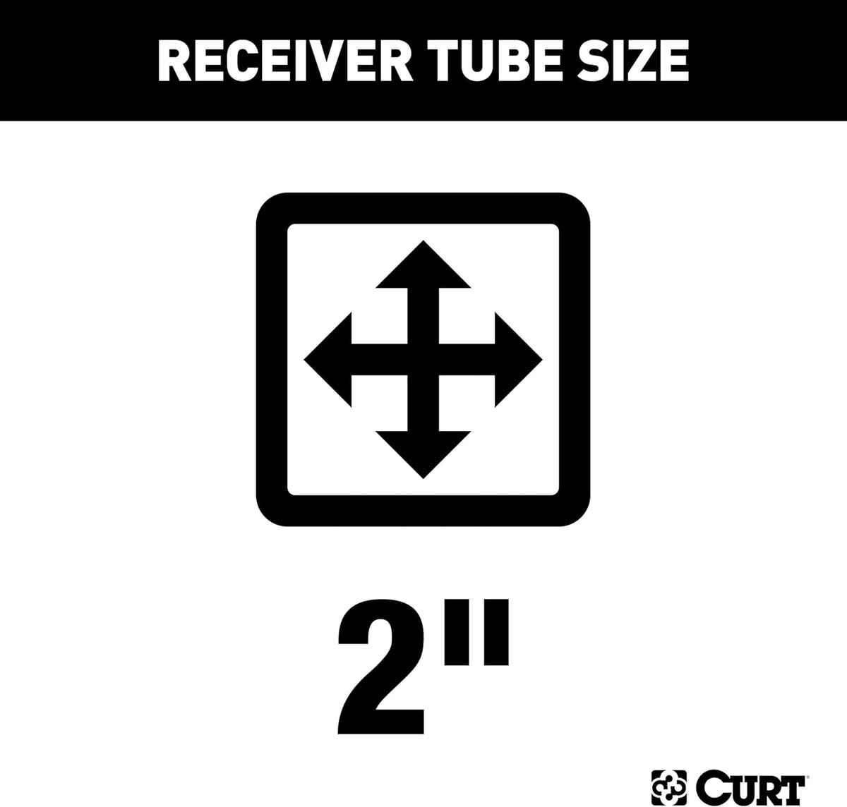 CURT 13493 Class 3 Trailer Hitch, 2" Receiver for Ford Bronco