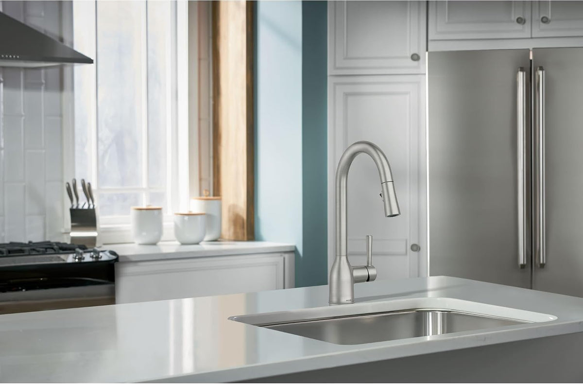 Moen Adler Pulldown Kitchen Faucet, Spot Resist Stainless, 87233SRS