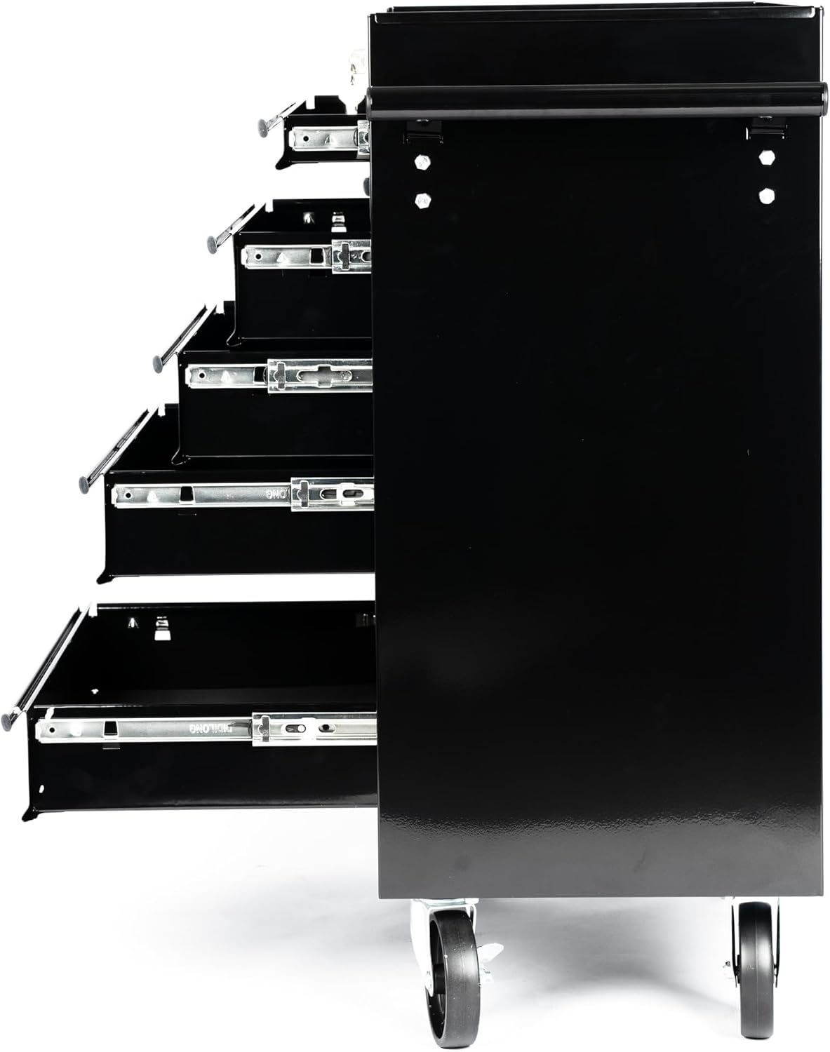 7-Drawer Heavy-Duty Rolling Tool Chest Cabinet with Lock Mobile Cart for Garage & Workshop, Black