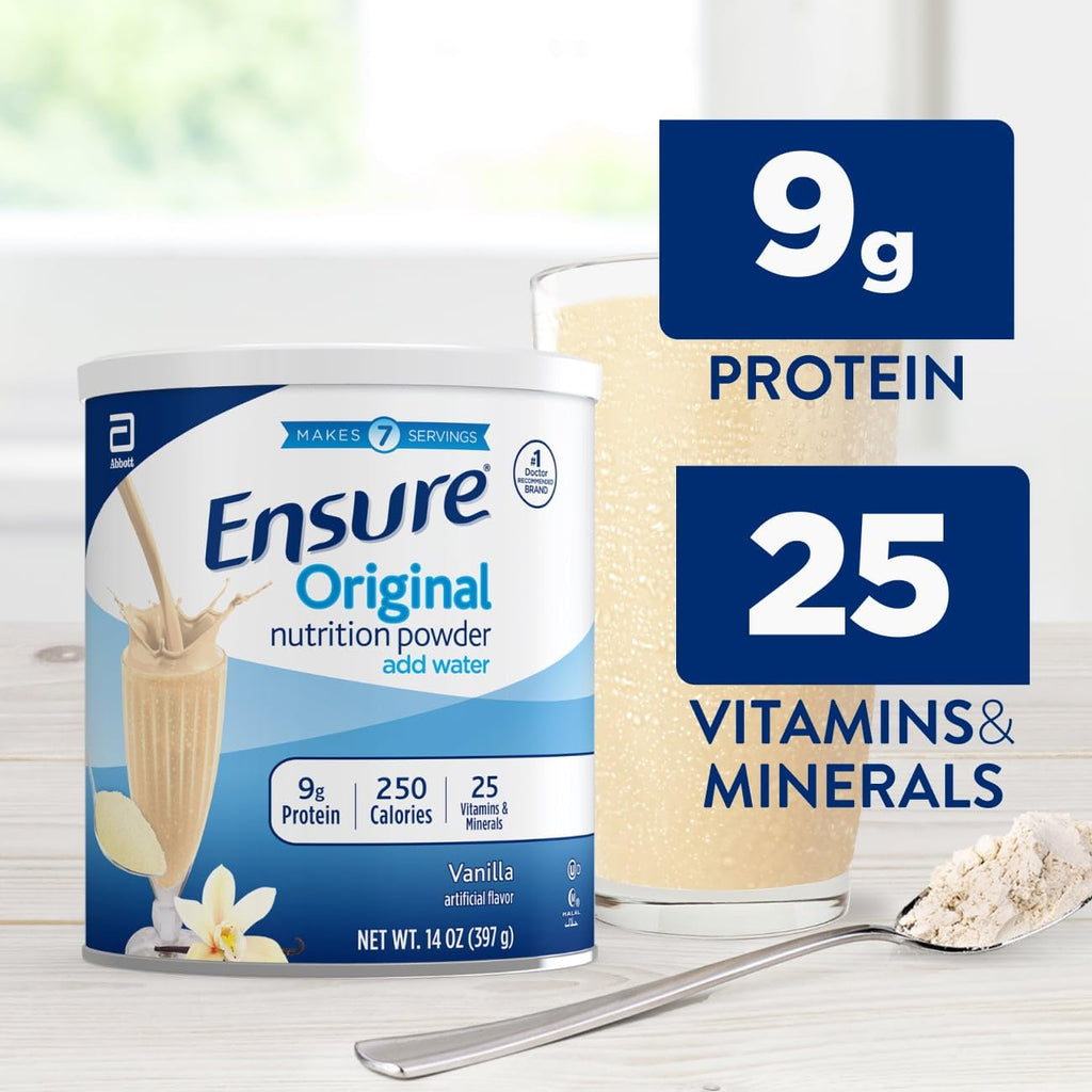 Ensure Original Vanilla Nutrition Powder, Small Meal Replacement, 6 Pack