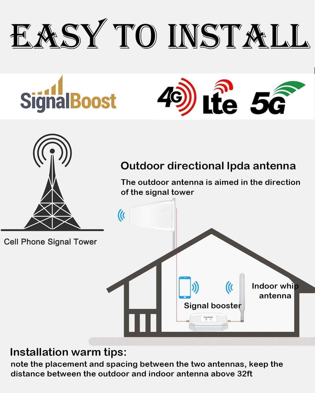 2026 Latest Verizon Cell Phone Signal Booster Verizon Signal Booster Cell Phone Booster 5G 4G LTE Band 13 Cellular Booster Straight Talk Signal