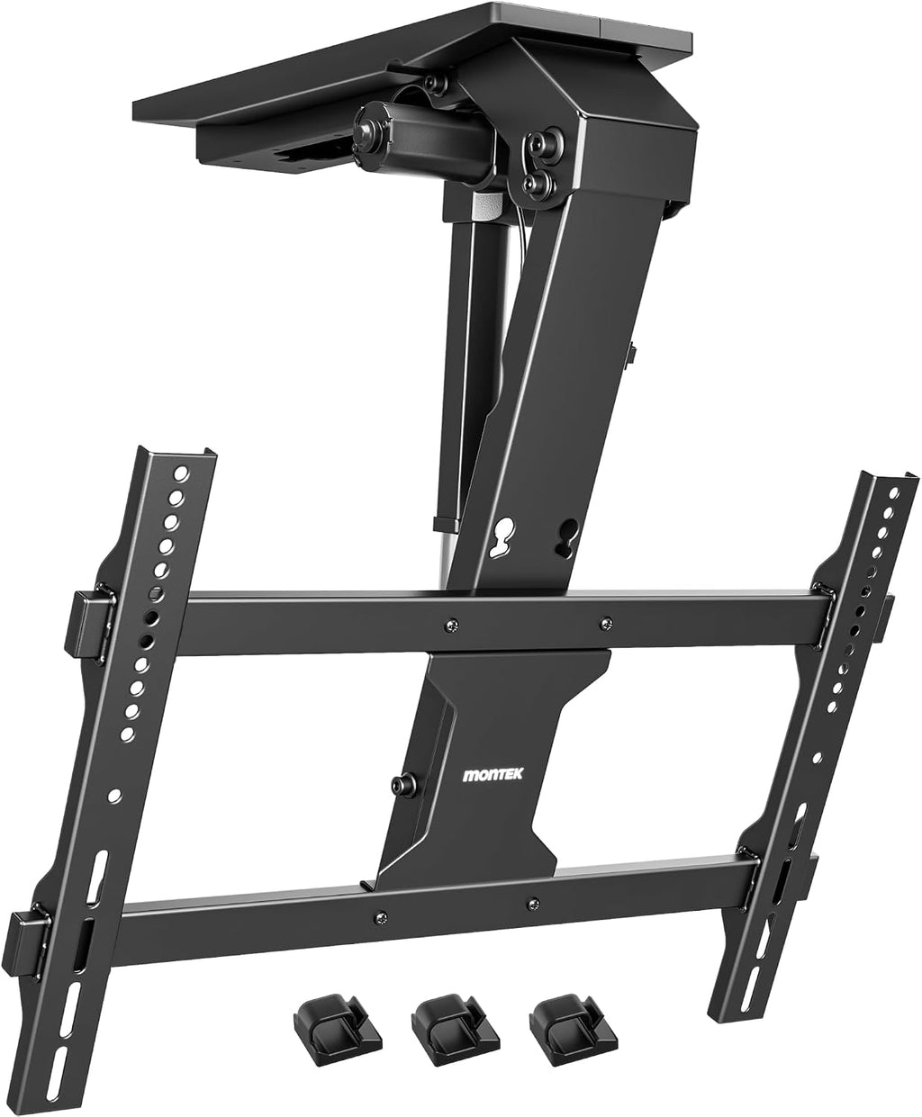monTEK Motorized Ceiling TV Mount with Remote for 37-75 Inch TVs