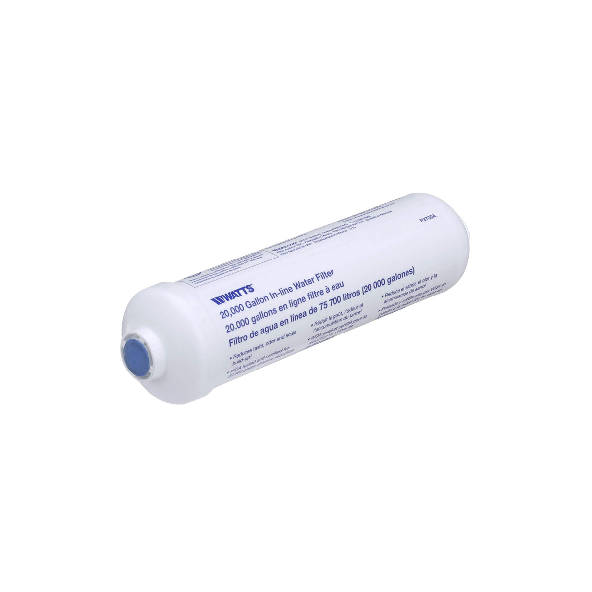 Watts Premier 20000 Gallon Inline Water Filter 1/4" Brass Connectors