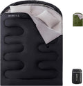 Double Sleeping Bags for Adults Camping with 2 Pillows Queen Size