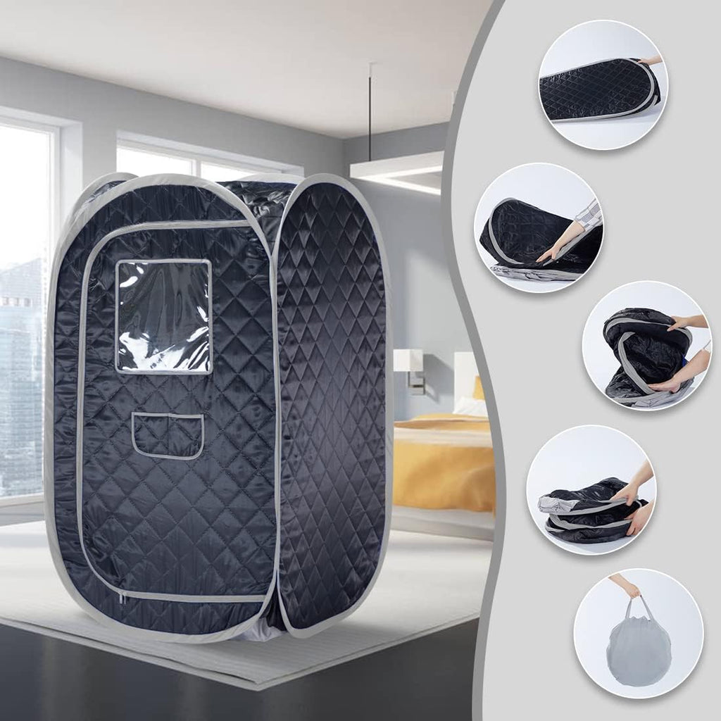 Portable Sauna Tent, Foldable One Person Full Body Spa Without Steamer