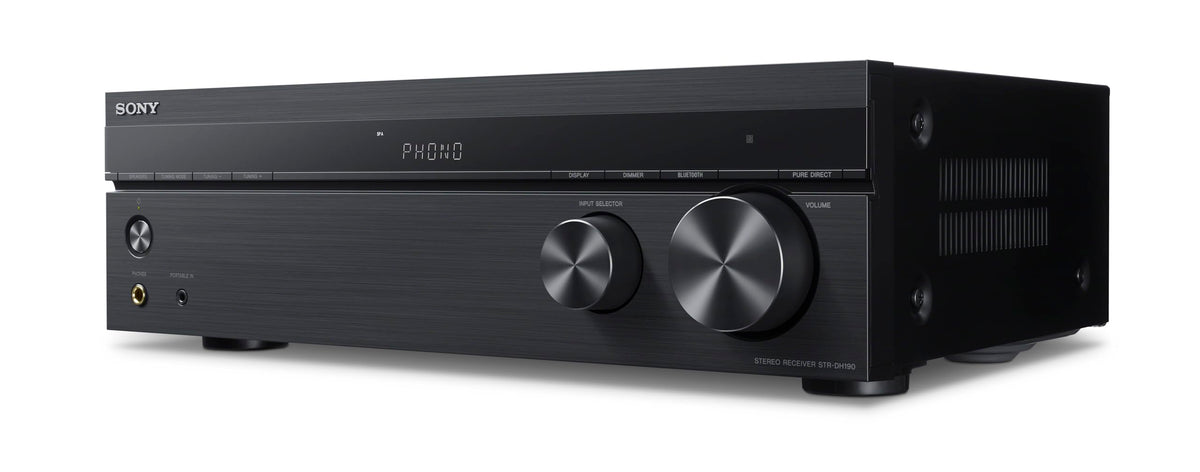 Sony STRDH190 2-ch Home Stereo Receiver with Phono Inputs & Bluetooth Black