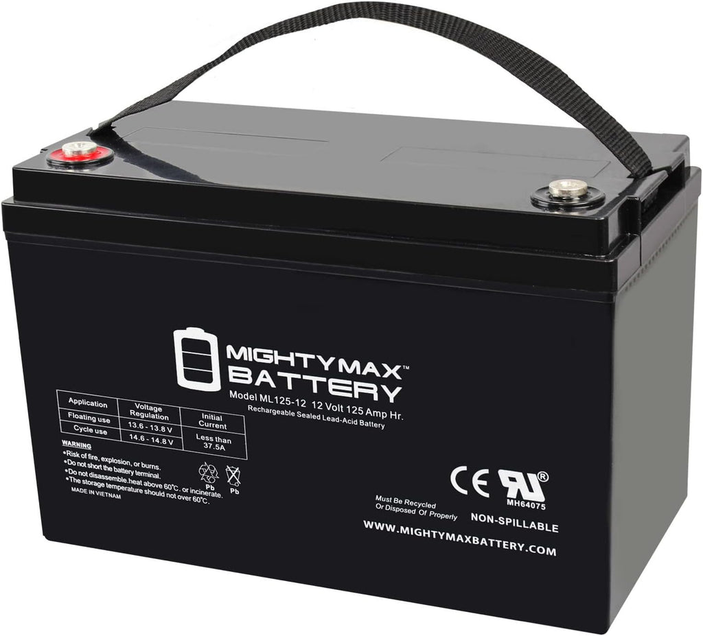 Mighty Max Battery 12V 125AH SLA Battery for Zoeller 508 Aquanot Backup Sump