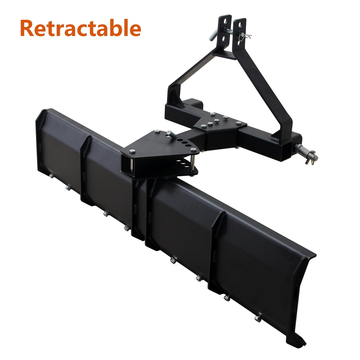 Garvee 42 Inch Box Scraper Sleeve Hitch Tow Behind for ATV UTV Lawn Tractor, Grader Attachment with Box Blade & Weight Tray for Landscaping Leveling