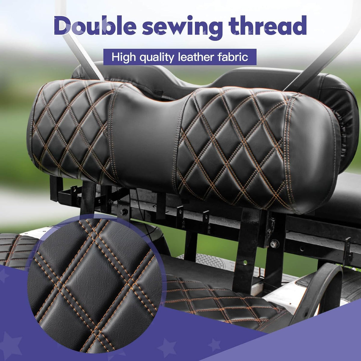 Golf Cart Vinyl Seat Covers Fits EZGO TXT 1994-2013/RXV 2008 up