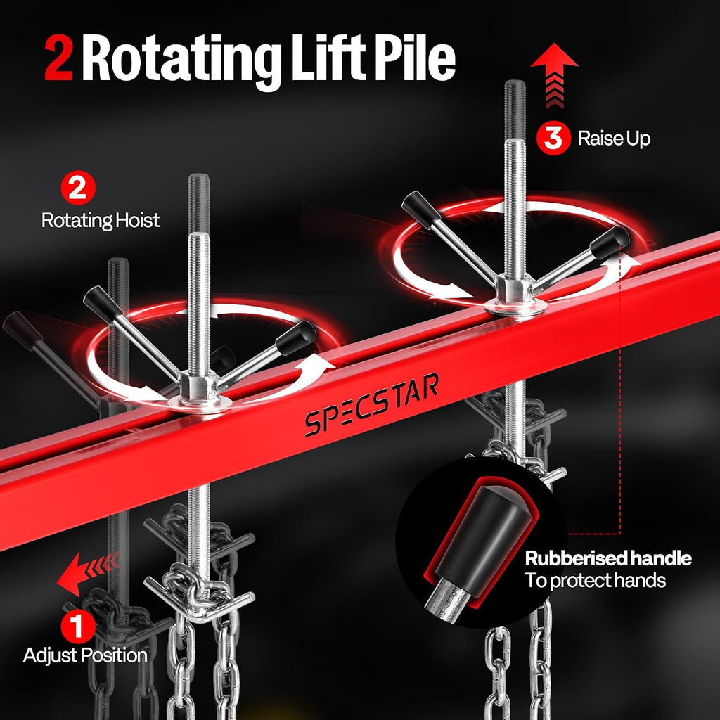 SPECSTAR 1100 Lbs Engine Support Bar Transverse Hoist
