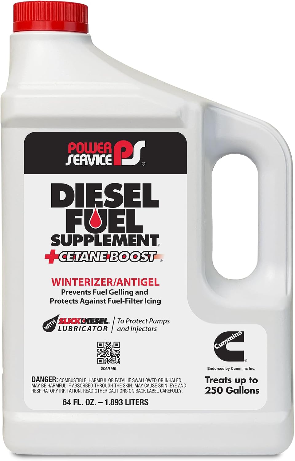 Power Service Diesel Fuel Supplement +Cetane Boost - 64 Ounce (Pack of 6)