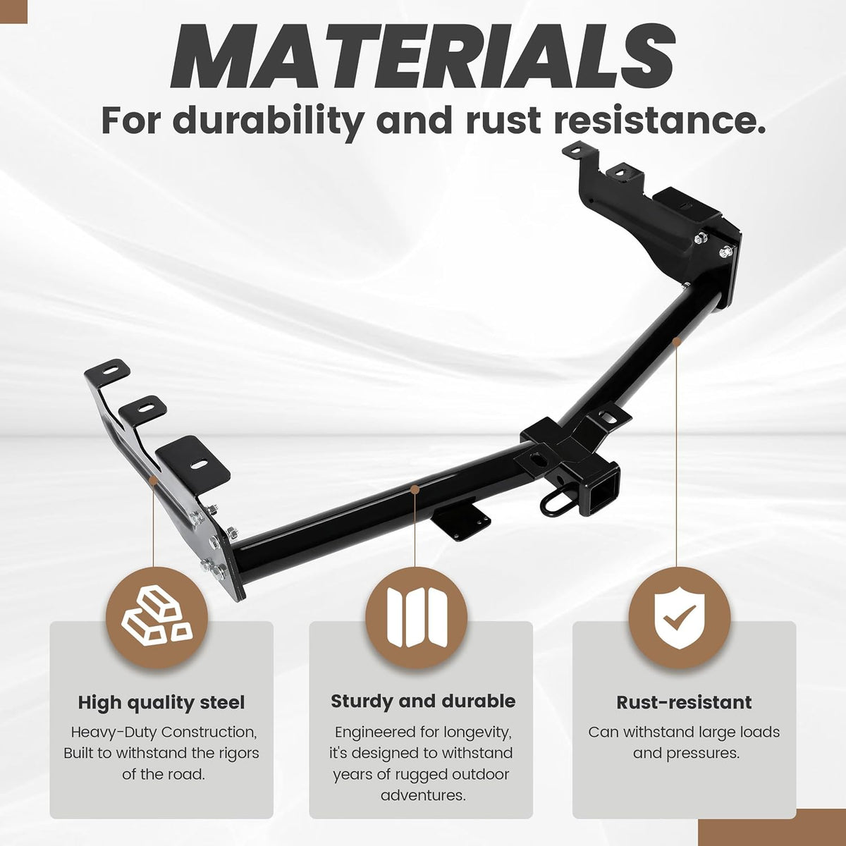 KUAFU Class 3 Trailer Hitch Compatible with 1999-2013 Silverado
