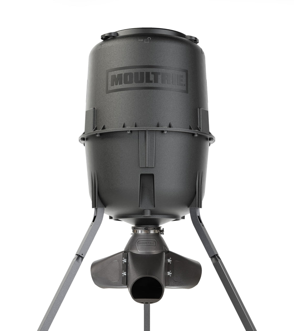 Moultrie Gravity Deer Feeder - Tripod Game Feeder - Easy Conversion Adapter - Protein Pellet Ready - Rugged No-Power Setup for Deer Management