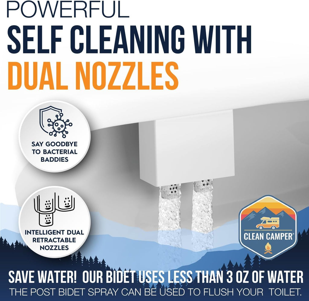 Original Reversible RV Bidet, Universal Fit for RV Toilets