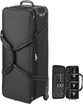 VEVOR Studio Equipment Trolley Case, 39.37 x 14.96 x 12.60 in / 100 x 38 x 32 cm, Rolling Camera Bag, Carrying Bag with Wheels Straps Padded