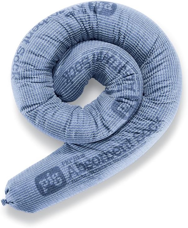 PIG Blue Oil Absorbent Sock - 12 per Package - 3" x 48" - Absorbs up to 95 oz per Sock - PIG238