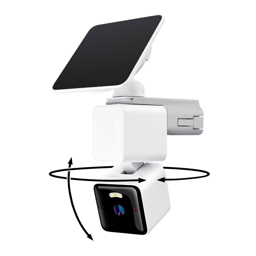 WYZE Solar Cam Pan, 2K Security Cameras Wireless Outdoor, Battery Powered
