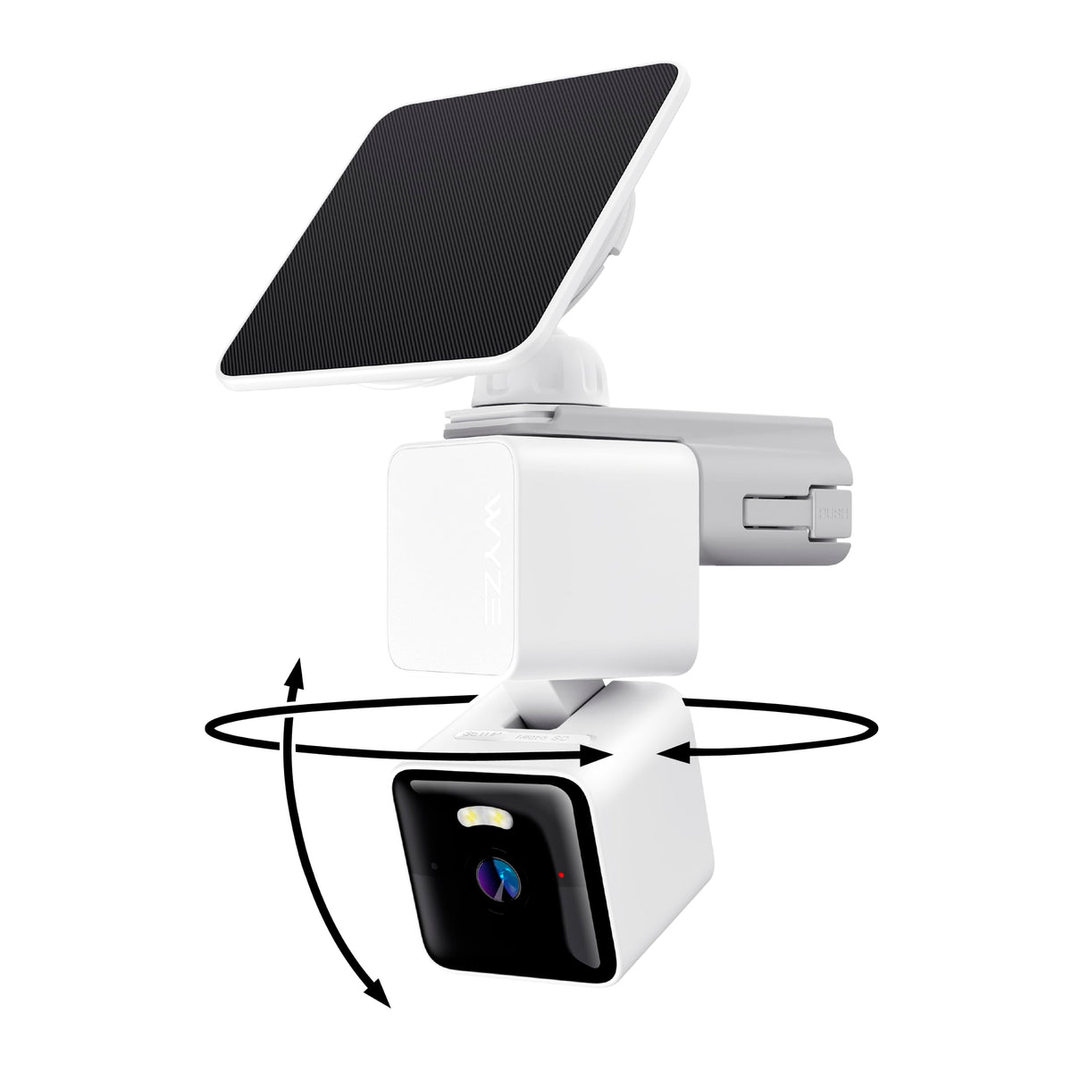 WYZE Solar Cam Pan, 2K Security Cameras Wireless Outdoor, Battery Powered