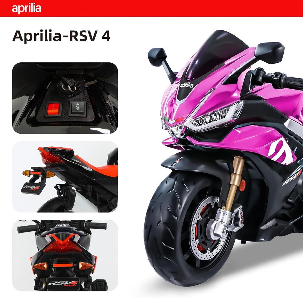 24V Electric Motorcycle for Kids, Ride On Toys for 4-10 Years Old