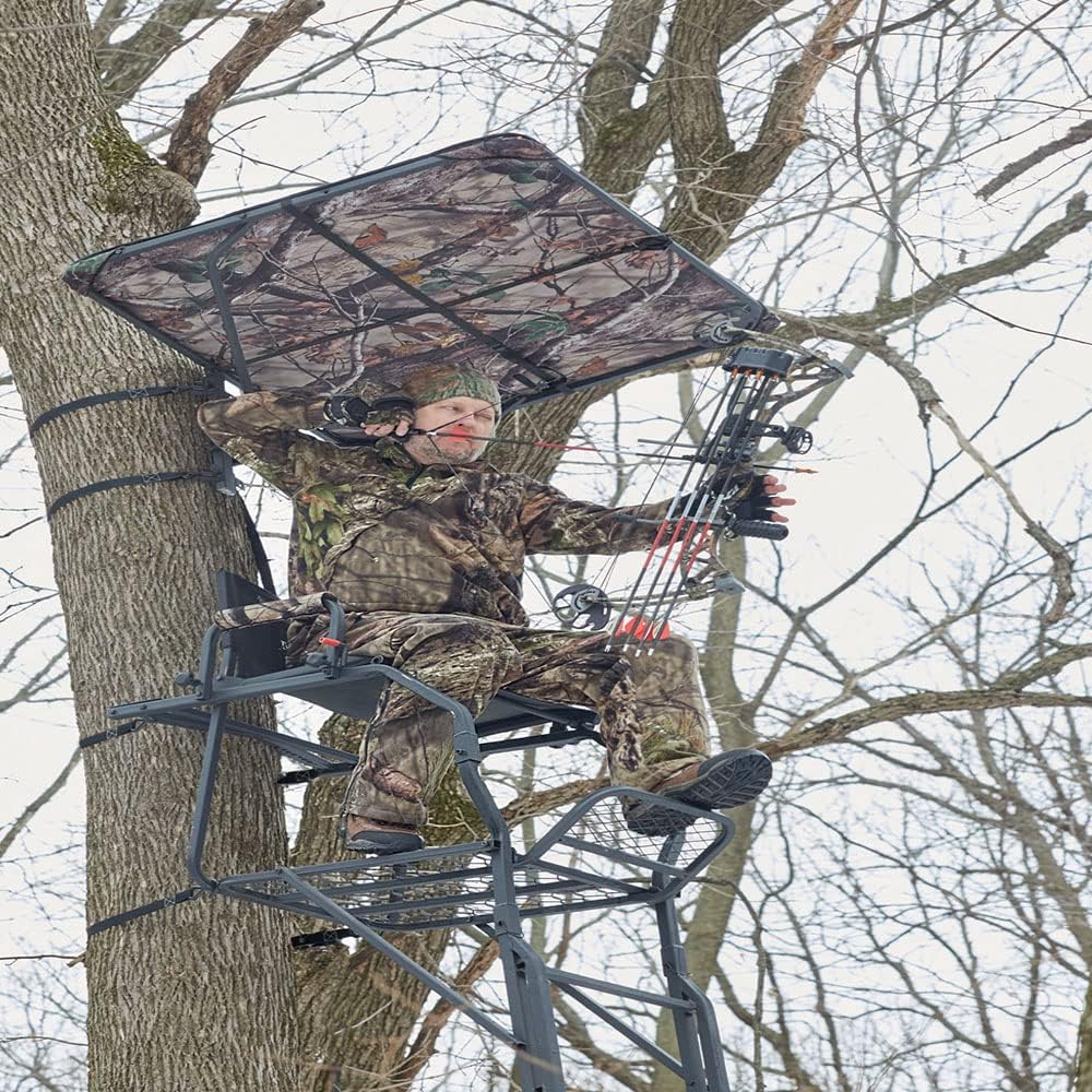 Guide Gear Tree Stand Umbrella, Hunting Accessories for Deer Stands, Deluxe, Water-Resistant, Steel Frame