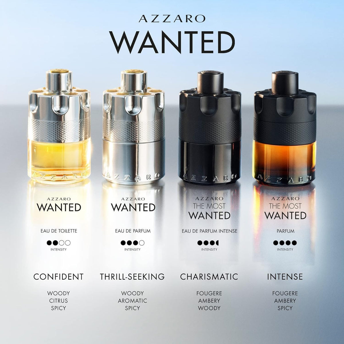 Azzaro Wanted Eau de Toilette Woody Citrus Men's Cologne - 3.3 Fl Oz