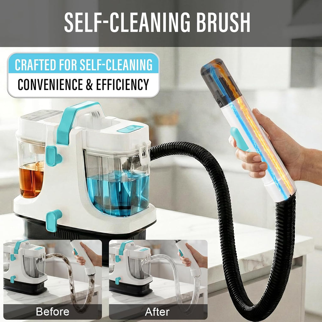 Starrybot Upholstery Cleaner Machine, 18Kpa Pet Stain Extractor(White blue)