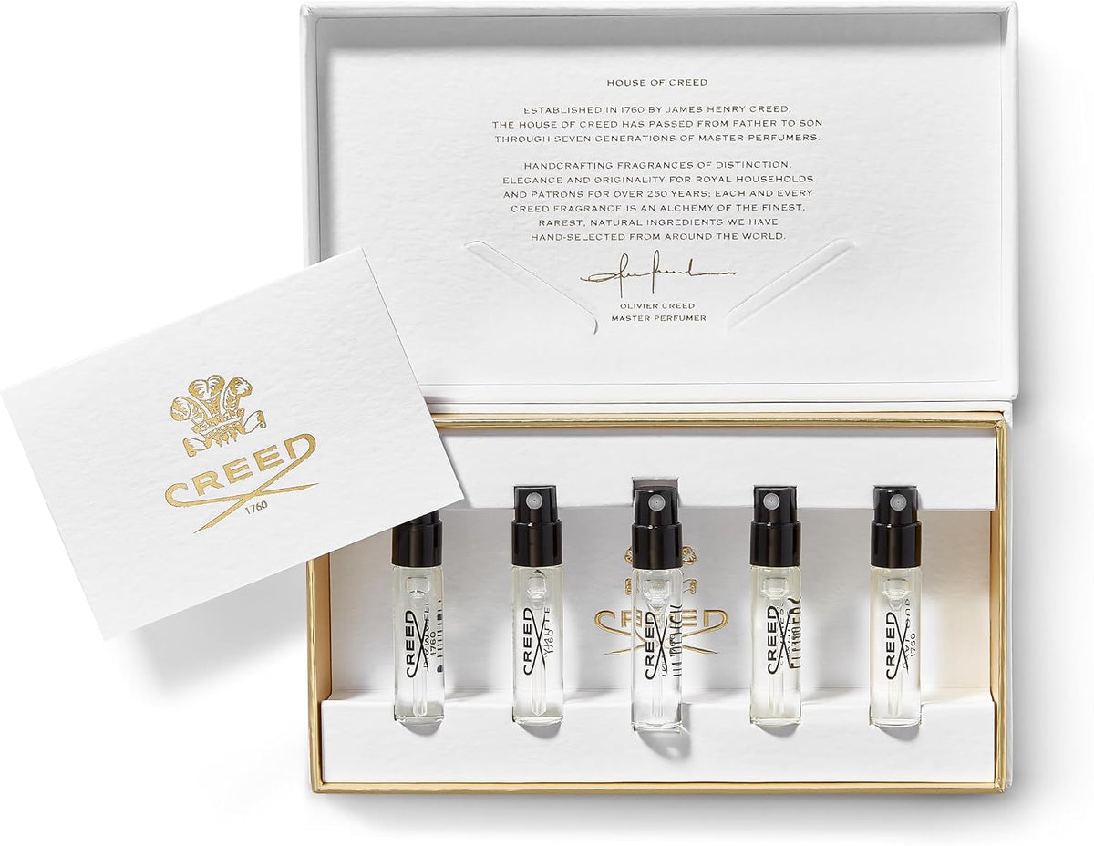 Creed Men's Inspiration Sample Set, Contains a Set of 5 Men's Fragrances, 1.7ML x 5