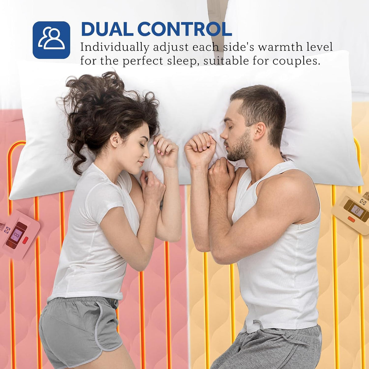 Sealy Heated Mattress Pad Queen Size Luxury Quilted Electric Bed Warmer
