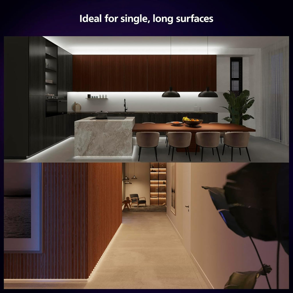 Philips Hue Indoor 16 Ft Smart LED Solo lightstrip Base Kit - 1 Pack - Control with Hue App - Compatible with Alexa, Google Assistant and Apple