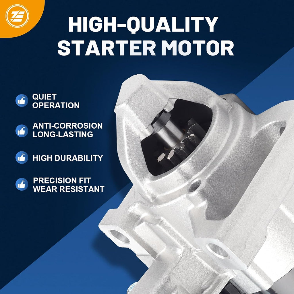 Ezexpreze 10910 New Starter for 14-18 Chevy Silverado 1500 Suburban Tahoe, Cadillac Escalade 6.2L 2015-2016, GMC Sierra 1500 V6 V8 4.3 5.3L 6.2L, for