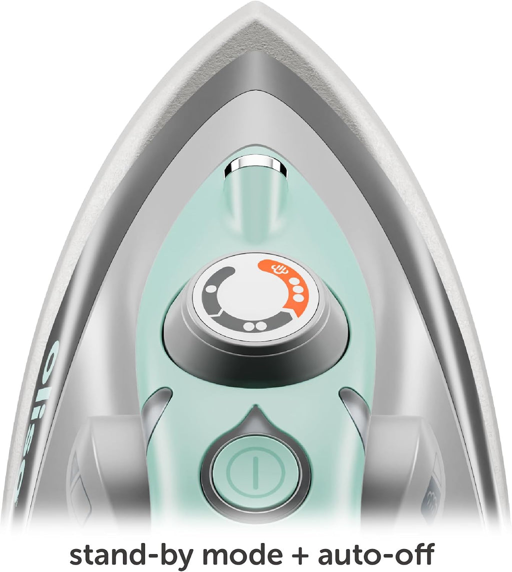 oliso M3Pro Project Mini Steam Iron - Sewing, Quilting, Travel - Aqua