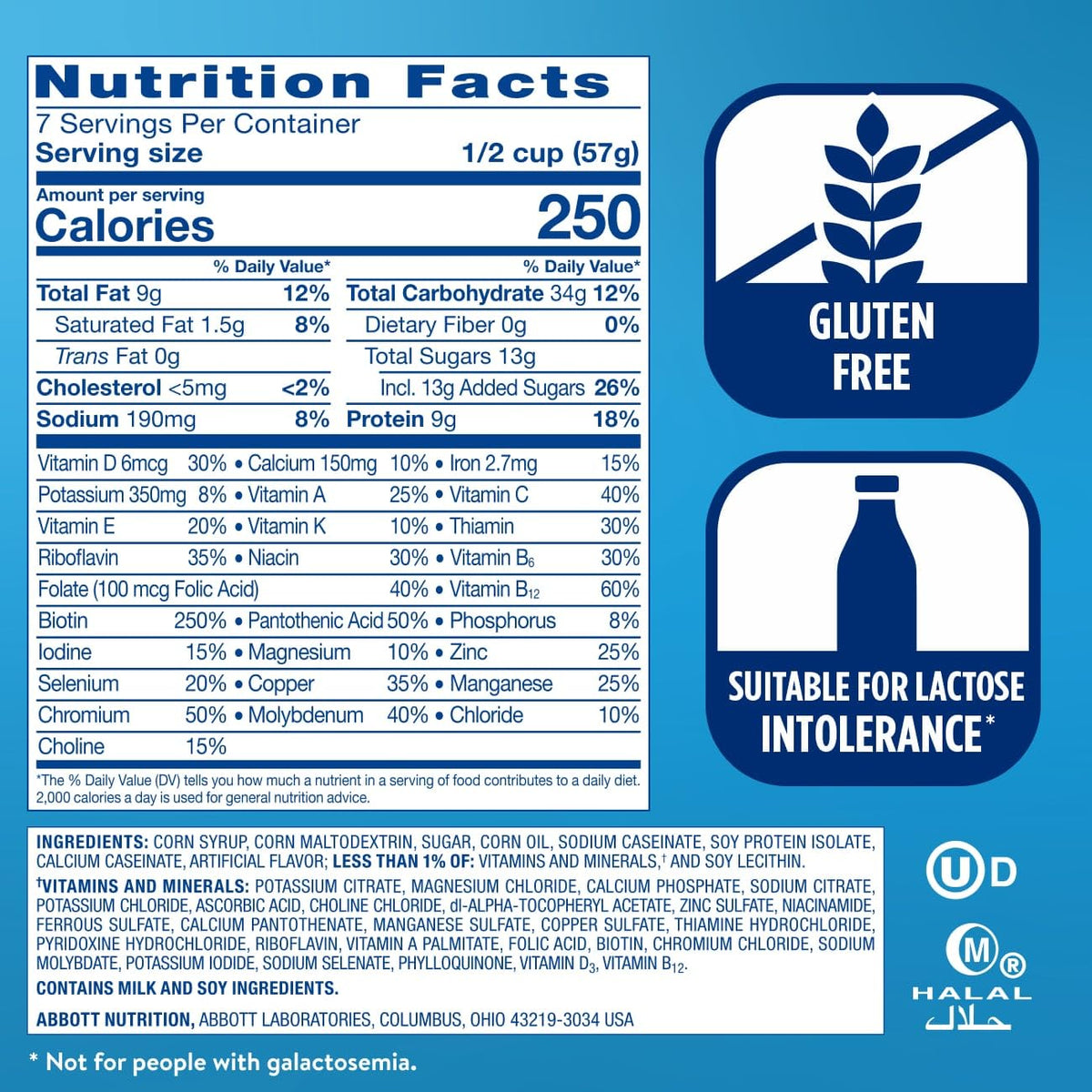 Ensure Original Vanilla Nutrition Powder, Small Meal Replacement, 6 Pack