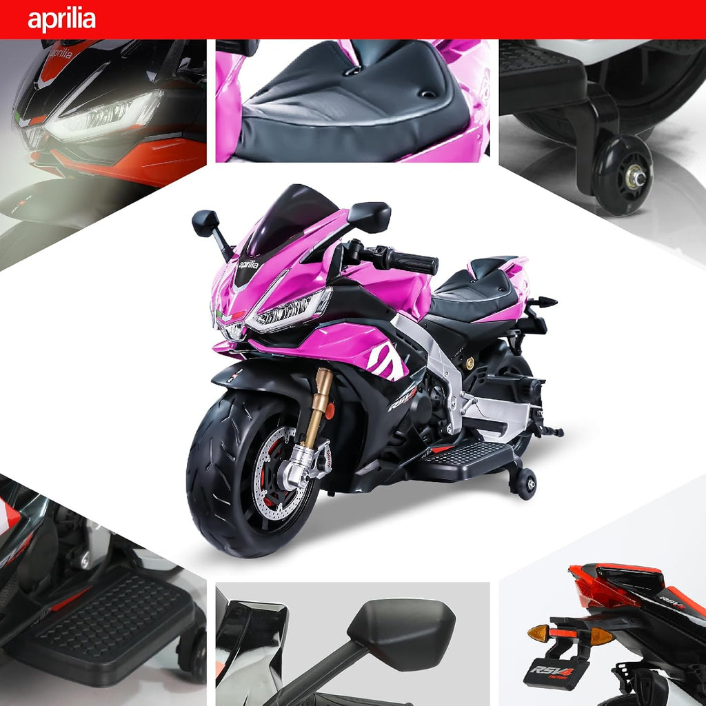 24V Electric Motorcycle for Kids, Ride On Toys for 4-10 Years Old