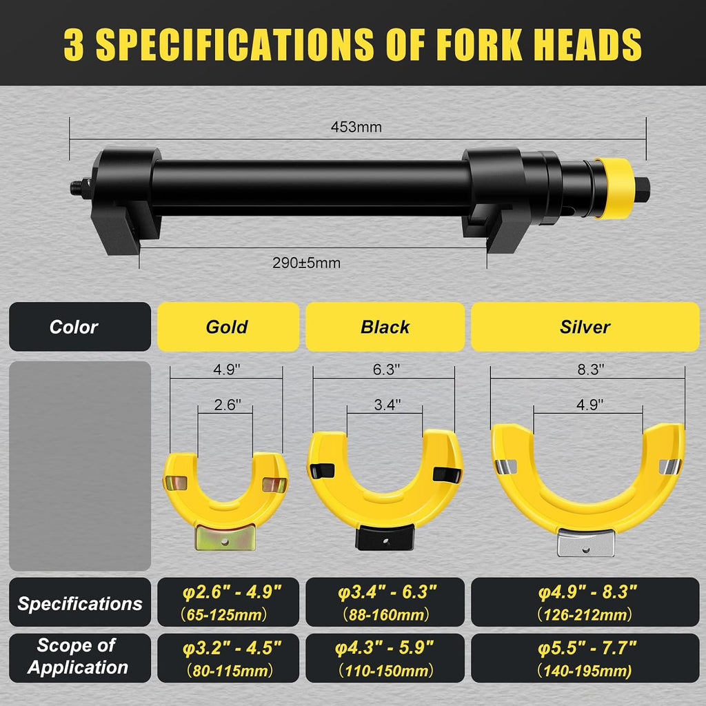 JIFETOR MacPherson Strut Spring Compression Tool Kit Motorcycles Cars SUVs