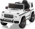 ANPABO 12V 7AH Licensed Mercedes-Benz G63 Electric Car for Kids, White