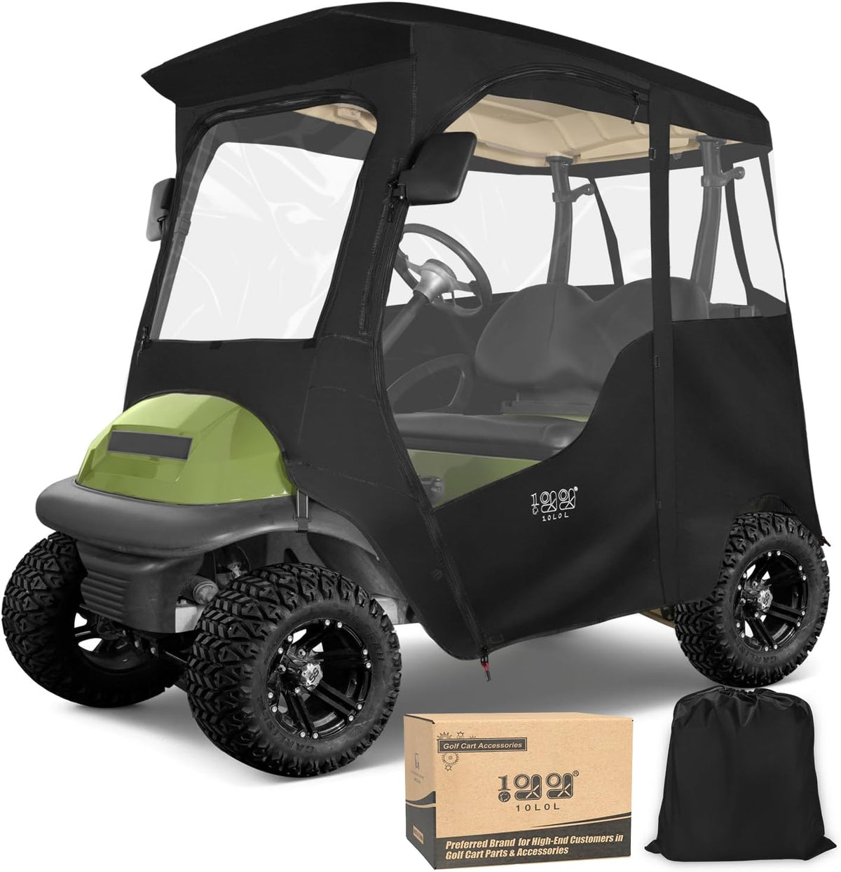 10l0l Deluxe 2 Passenger Enclosure for Club Car Precedent Onward Tempo