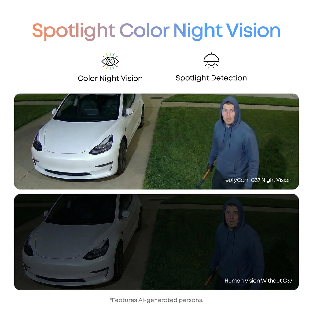 eufy Security eufyCam C37, Solar Cameras Wireless Outdoor,2K Resolution
