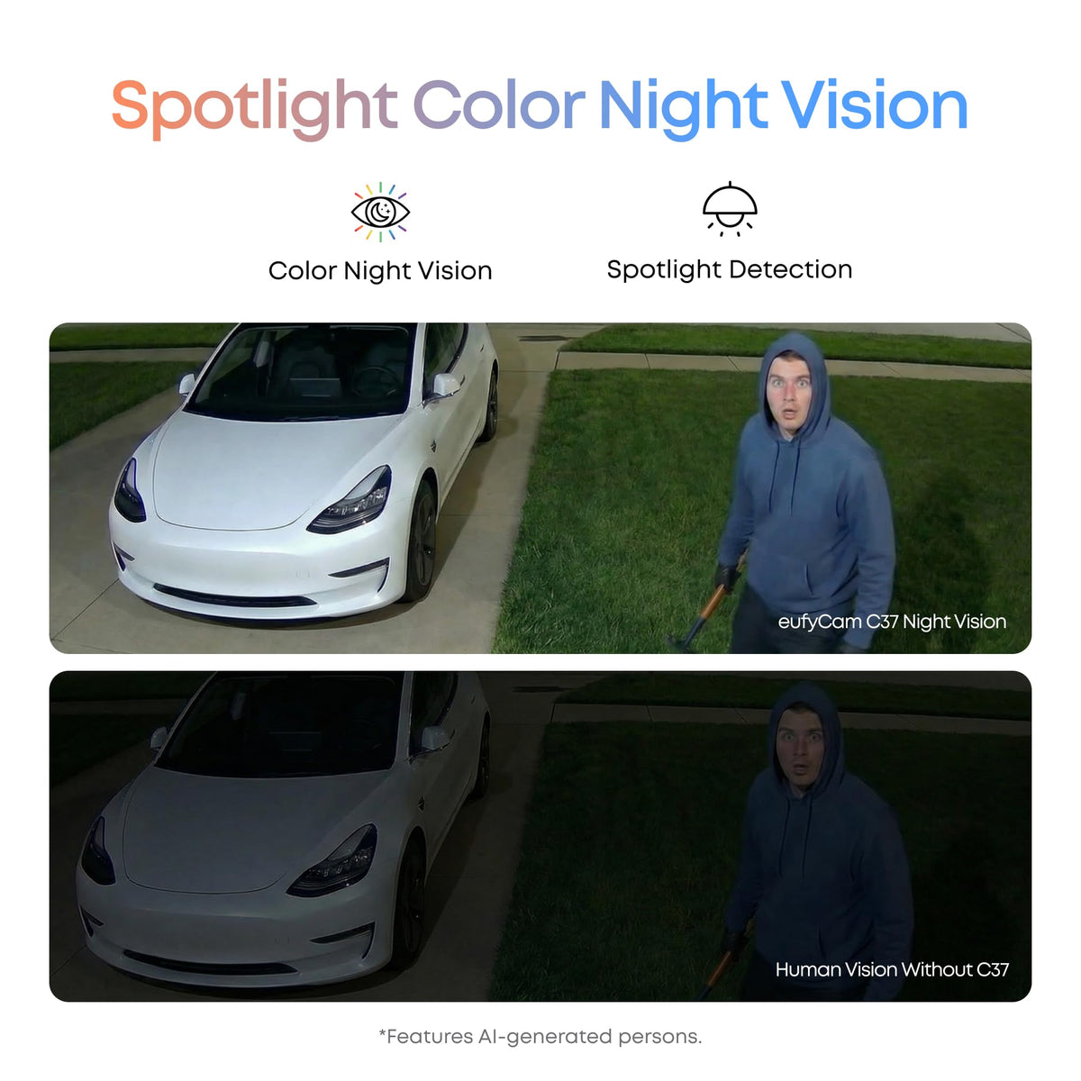 eufy Security eufyCam C37, Solar Cameras Wireless Outdoor,2K Resolution