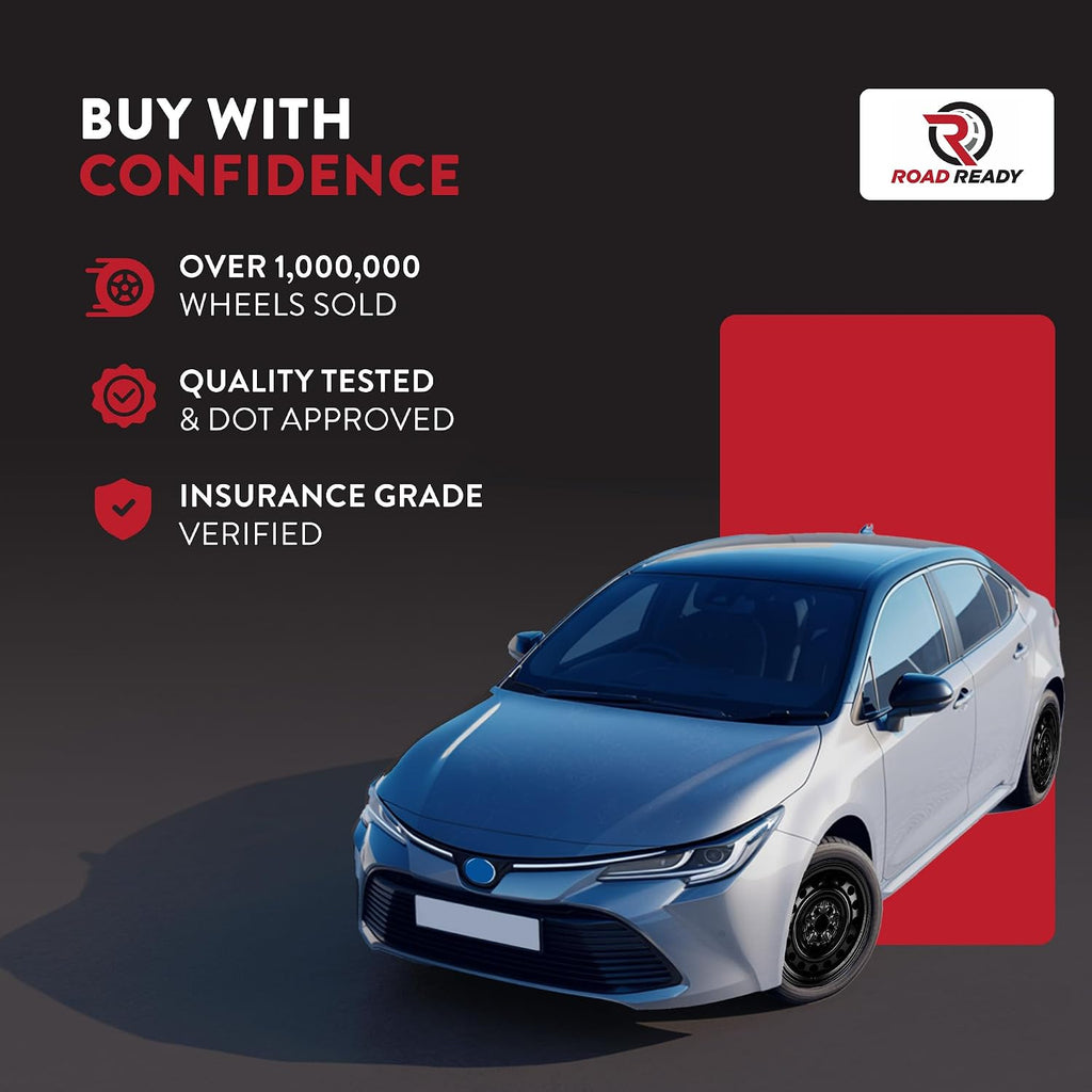 For 2009-2019 Toyota Corolla Rims 16 Inch Painted Black Car Rim - OE Direct Replacement - Road Ready Car Wheel