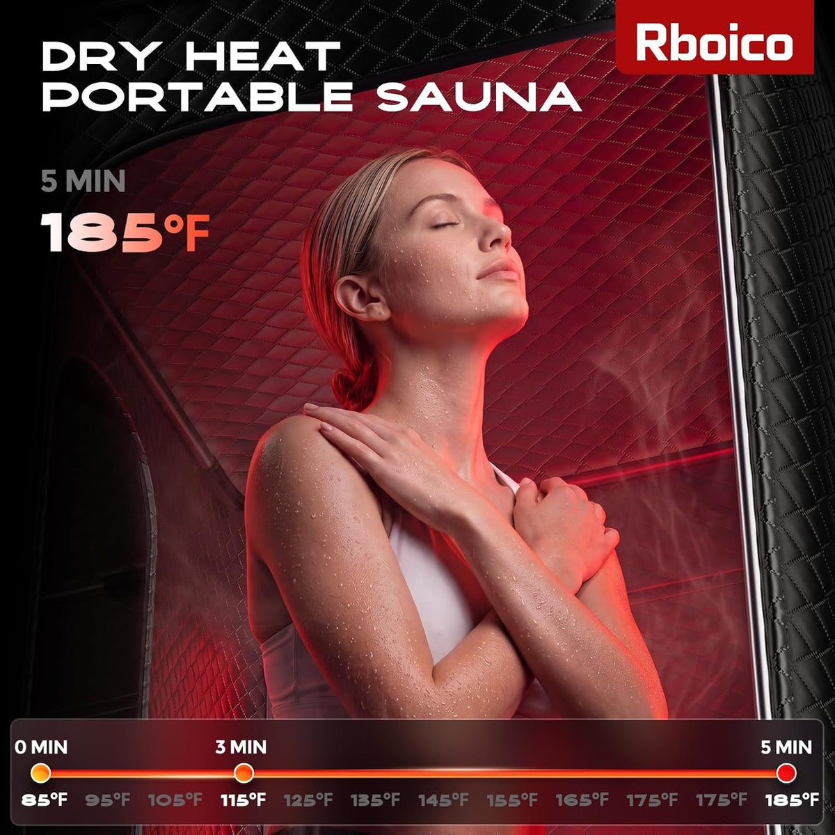 Portable Home Sauna, Dry Heat Sauna Box with Infrared Light