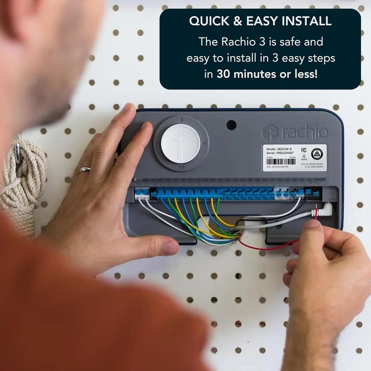 Rachio 3 Smart Sprinkler In-Ground WiFi Irrigation Controller, 8-Zone