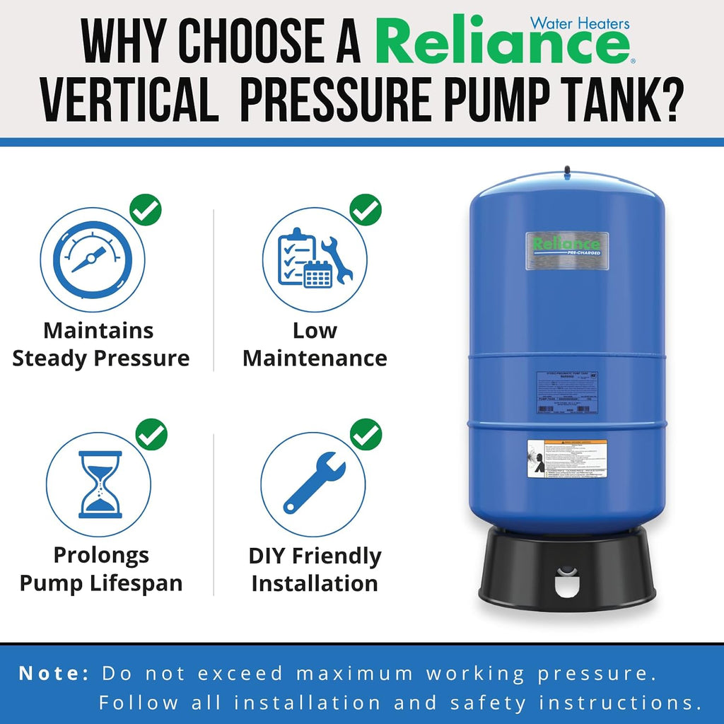 Reliance PMD-20 Vert Pu Multi Purpose Tank, 20 gallon