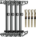 Climbing Sticks,Aluminum Non-Slip Hunting Climbing Steps,Lightweight Tree Climbing Hunting Gear Hunting Accessories for Tree Stands Set of 4,Fold Up