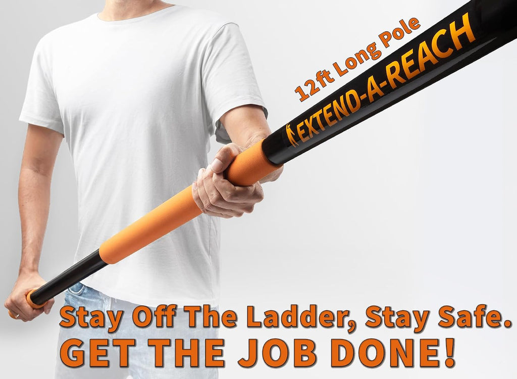 20 Foot Exterior House Cleaning Brush Set with 4-12 ft Extension Pole