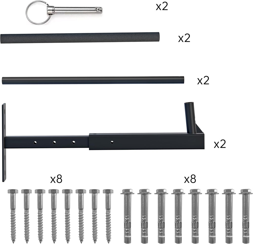 Ceiling Ladder Rack, 150 lbs Garage Storage, Adjustable