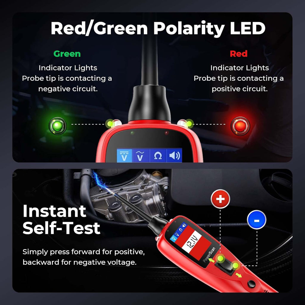 Autel PowerScan 12-24V Car Circuit Tester, Power Probe, Short/Open Finder
