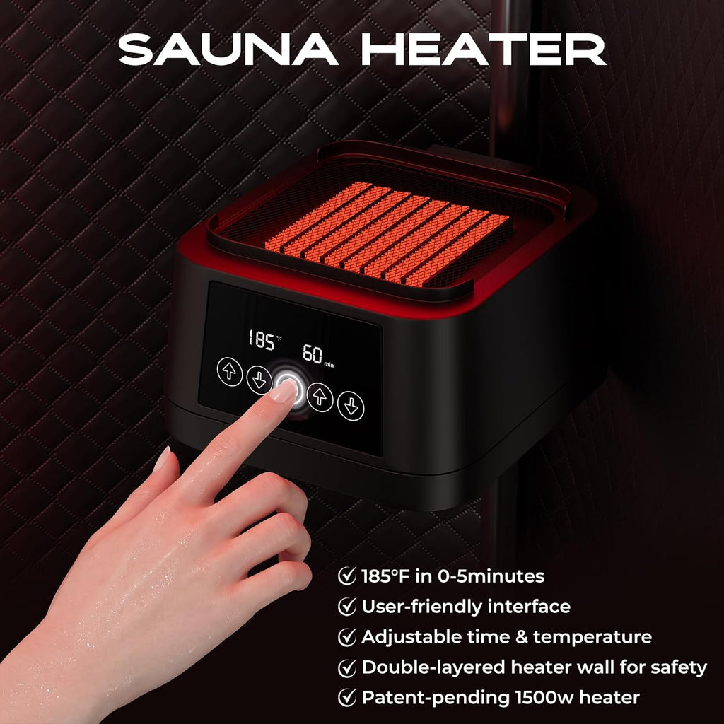 Portable Home Sauna, Dry Heat Sauna Box with Infrared Light