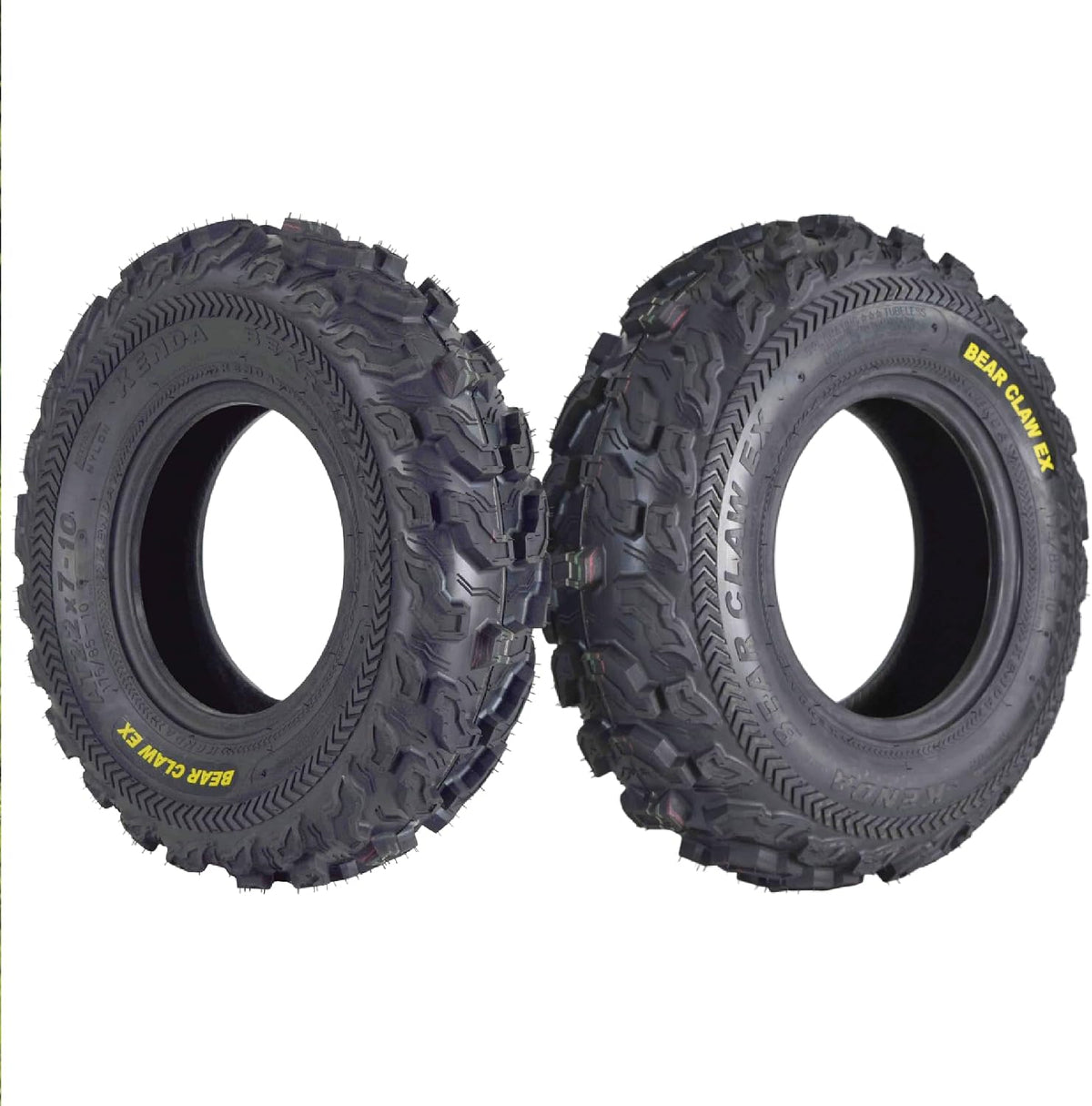 Kenda Bearclaw EX K573-22x7-10 Front ATV/UTV Tires 6-Ply 22x7x10 (2 pk)