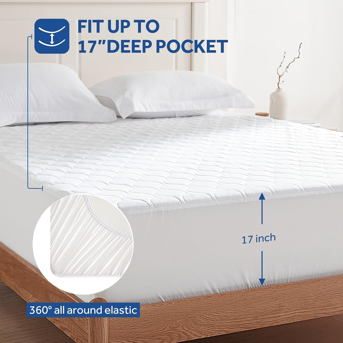 Sealy Heated Mattress Pad Queen Size Luxury Quilted Electric Bed Warmer