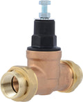 Cash Acme EB45 Pressure Regulating Valve, Double Union, 3/4 Inch NPT Female, Poly Top, 60 PSI, PVA16P-DUTH-60, Brass